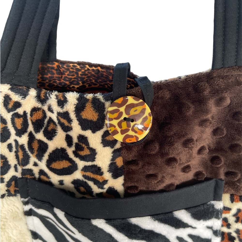 Hand Crafted Up-Cycled Patchwork Shoulder Bag - O… - image 6